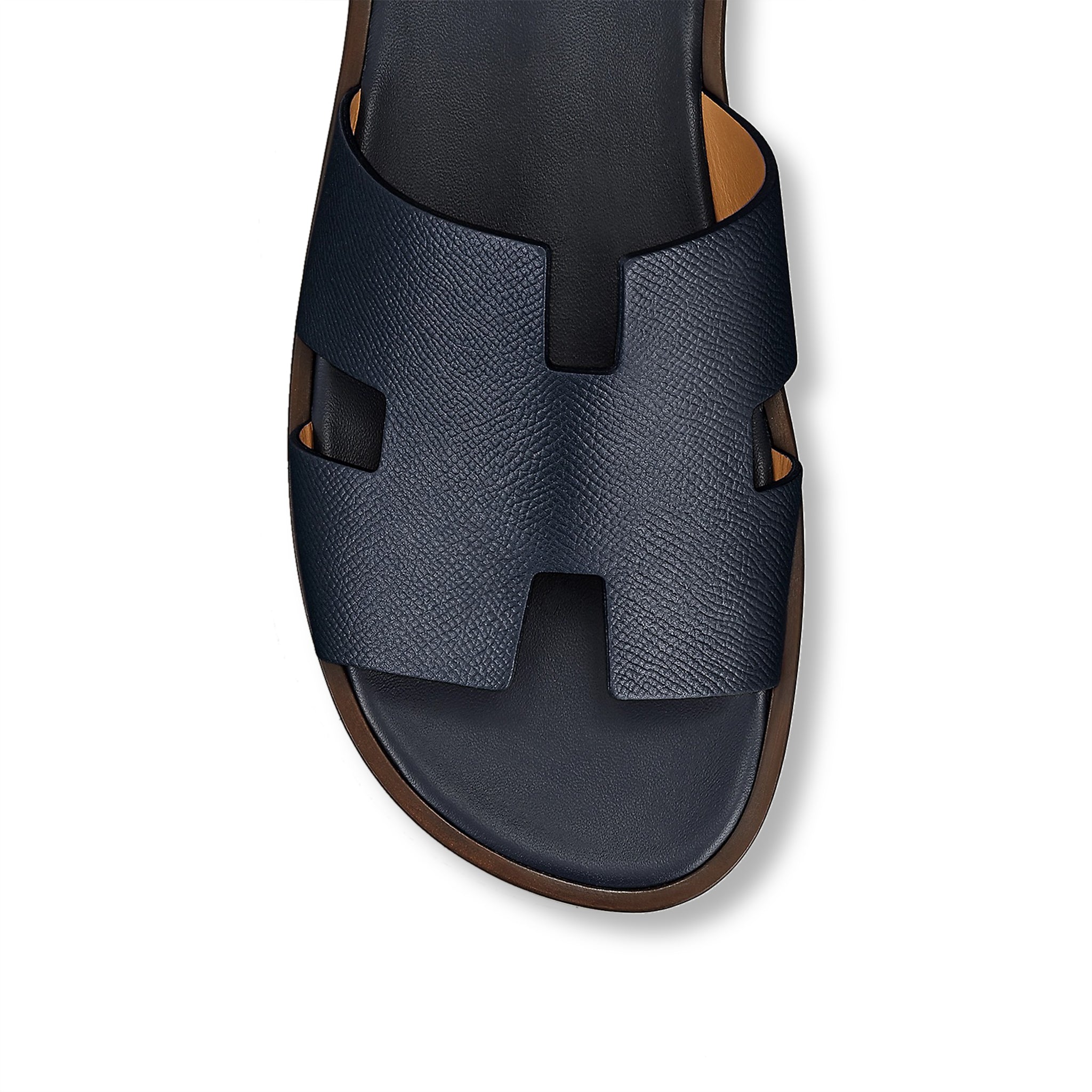 Top view of Hermes Paris Izmir Sandal Marine H152415ZH11395